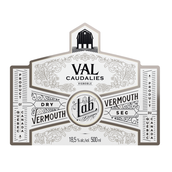 Étiquette Vermouth Sec Val Caudalies